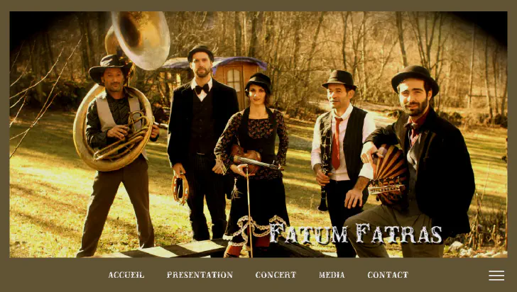 Copie d'écran du site Fatum Fatras